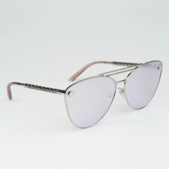 NEW Versace VE2267 10007V Silver Pink Mirror White Pilot Unisex Sunglasses - Picture 4 of 10